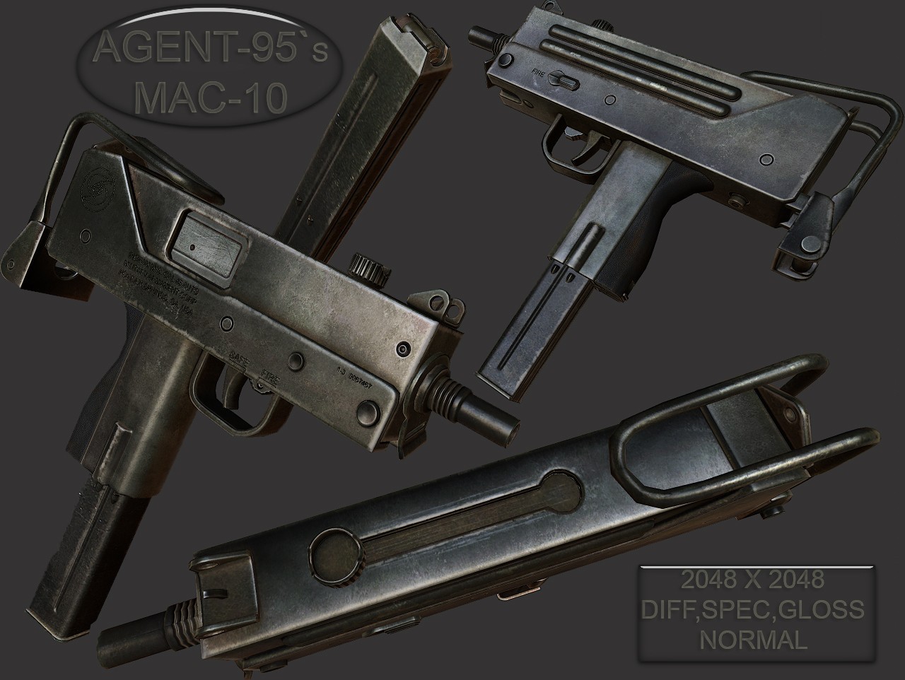 Ingram Mac Models Guns Submachine Guns GAMEBANANA