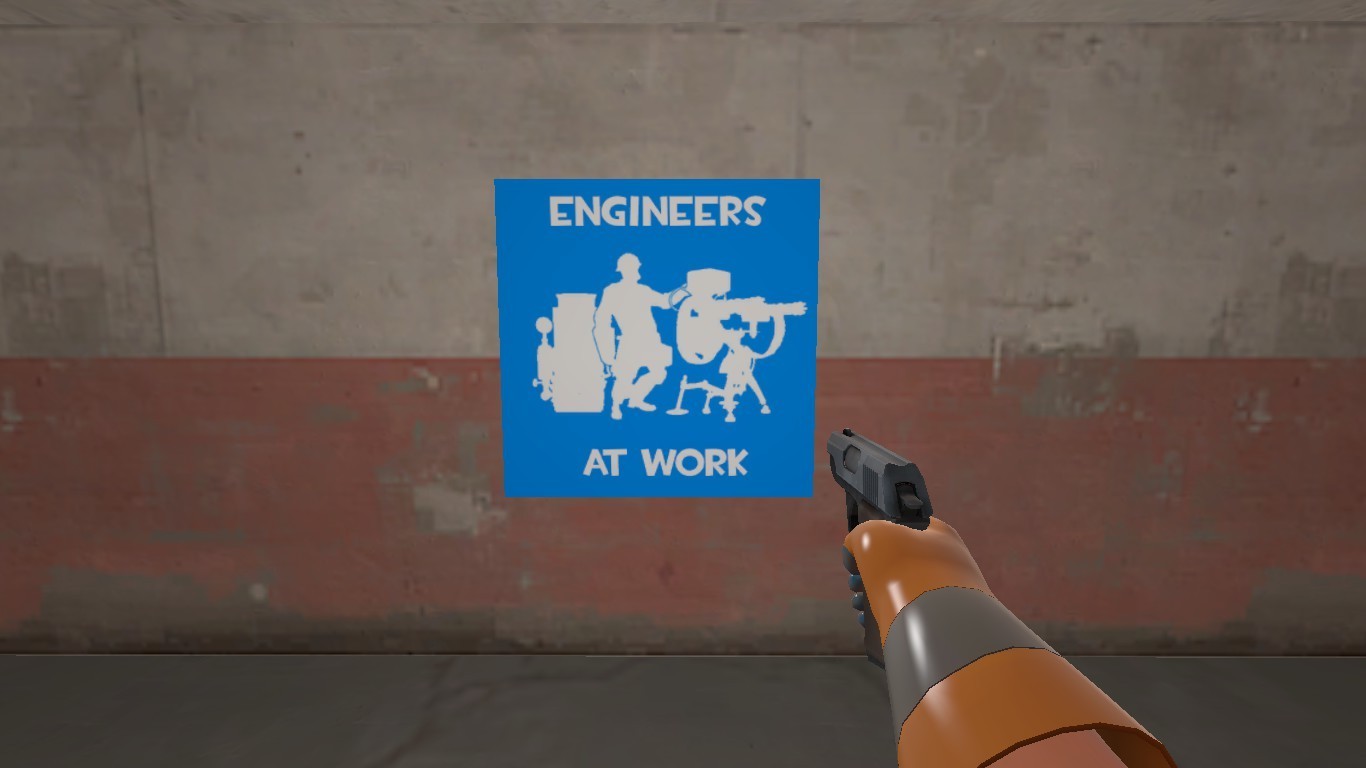 Engie S Warning Pack Team Fortress Sprays