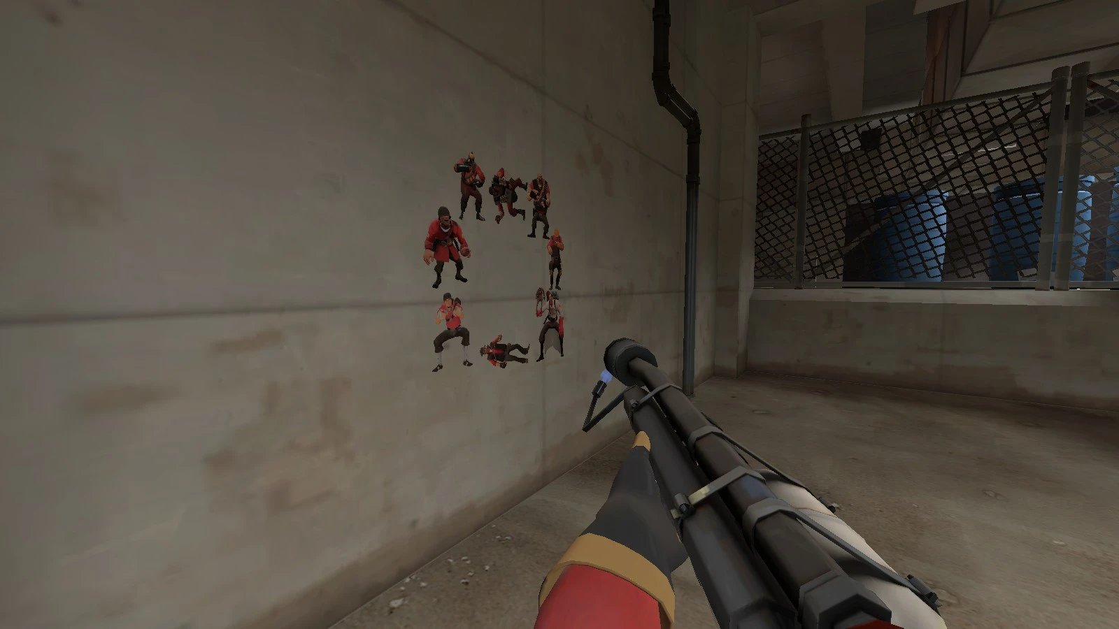 All The Mercenaries Laughing At A Funny P Rn Spray Team Fortress 2