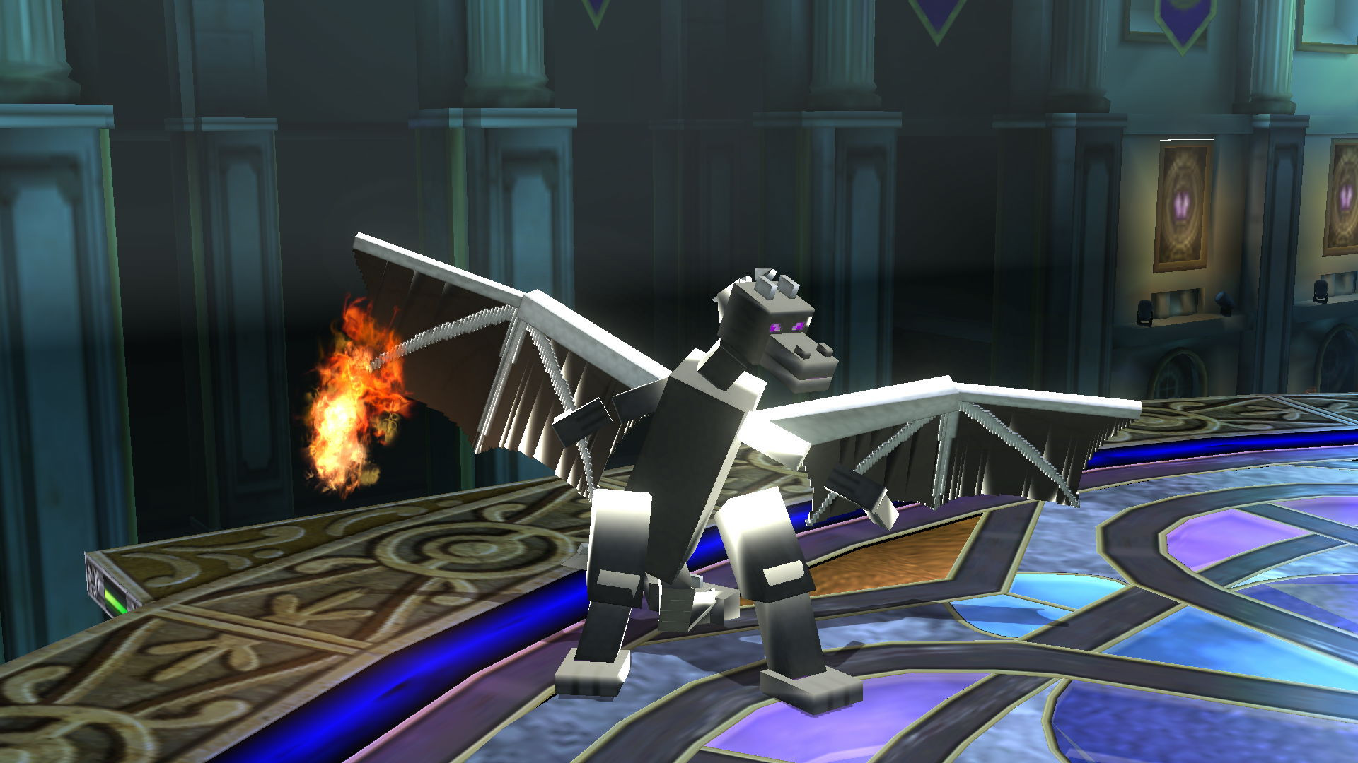 minecraft enderdragon over charizard