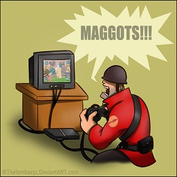 Soldier MAGGOTS! (Team Fortress 2 > Sprays > Game Characters & Related ...