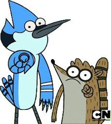 Mordecai and Rigby 2 (Counter-Strike 1.6 > Sprays > Anime Art) - GAMEBANANA