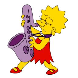 Lisa with Saxophone | GameBanana Sprays