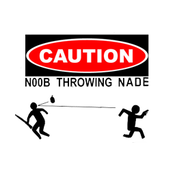 Noob throwing nade (Counter-Strike: Source > Sprays > Warning Signs ...