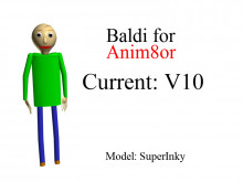Baldi v 0.4. БАЛДИ модель. Baldi anim8or. Baldi Basics model. БАЛДИ 3д.