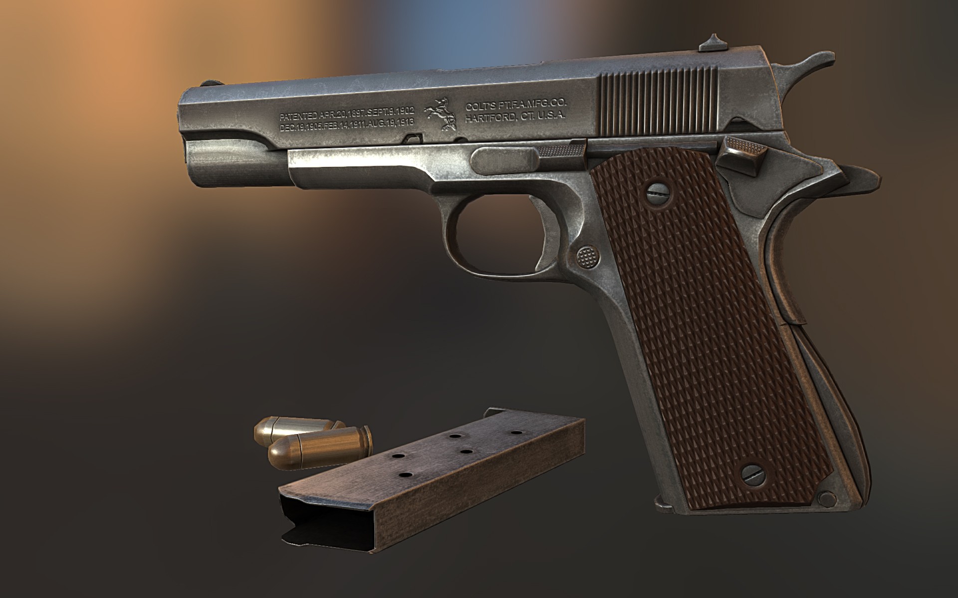 Freefall's Colt 1911A1 (Models > Guns > Pistols) - GAMEBANANA