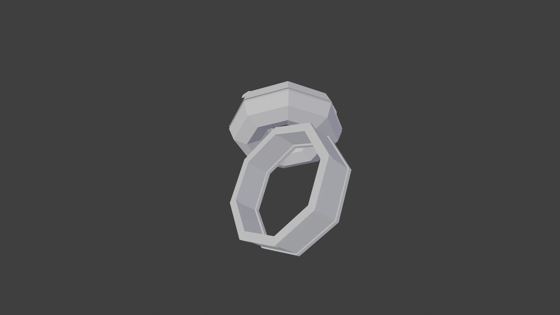 Low Poly Doughnut Ring [3D Models]