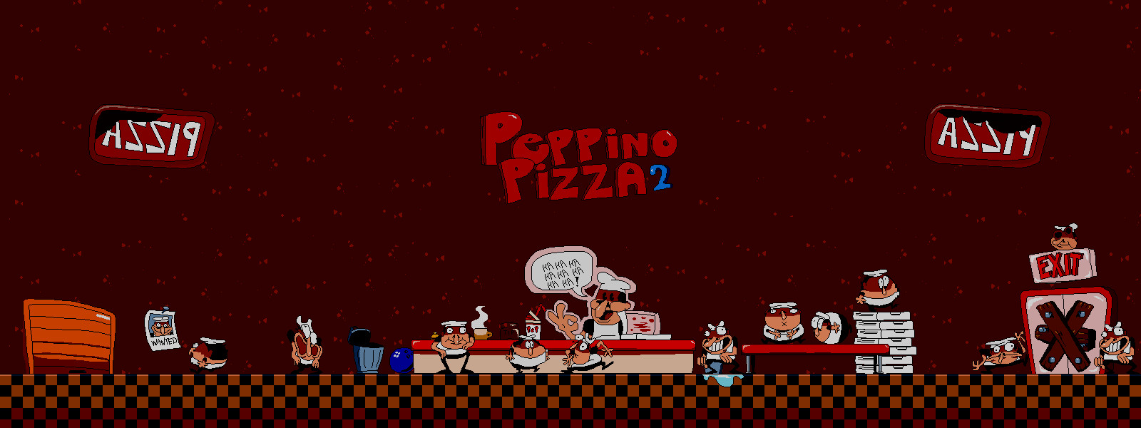 Pizza Tower Title Screen Easter Egg (JUMPSCARE) 