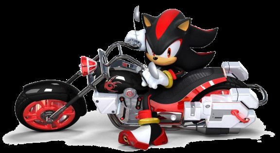 Shadow The Hedgehog and his Bike [Mario Kart 8] [Requests]