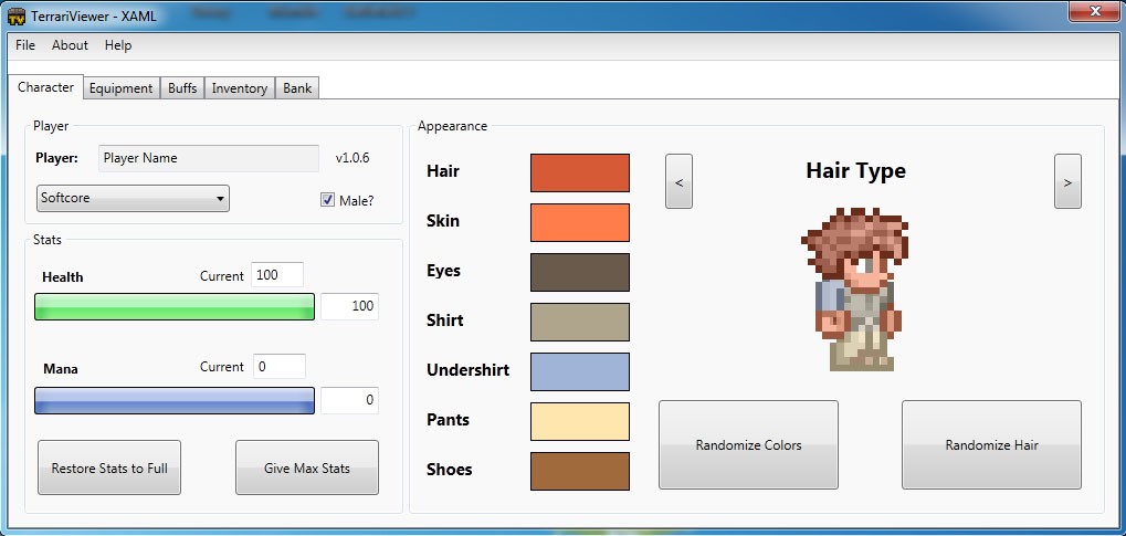 terraria character editor