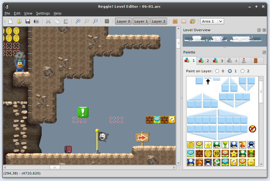 newer super mario bros level editor