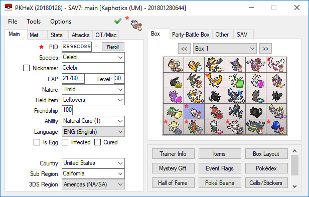 pokemon encyclopedia save editor english