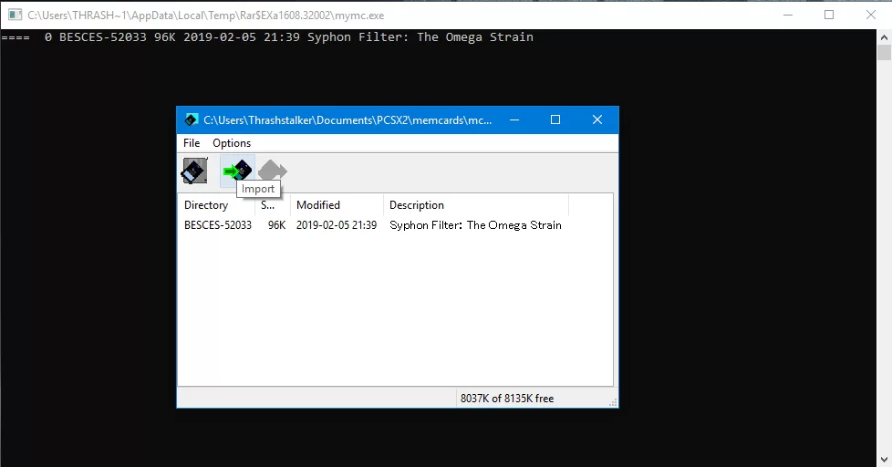 mymc pcsx2