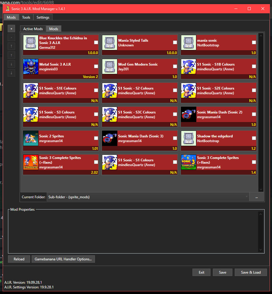 Sonic 3 A I R Mod Manager Sonic 3 A I R Modding Tools - roblox studio mod managerreadmemd at master