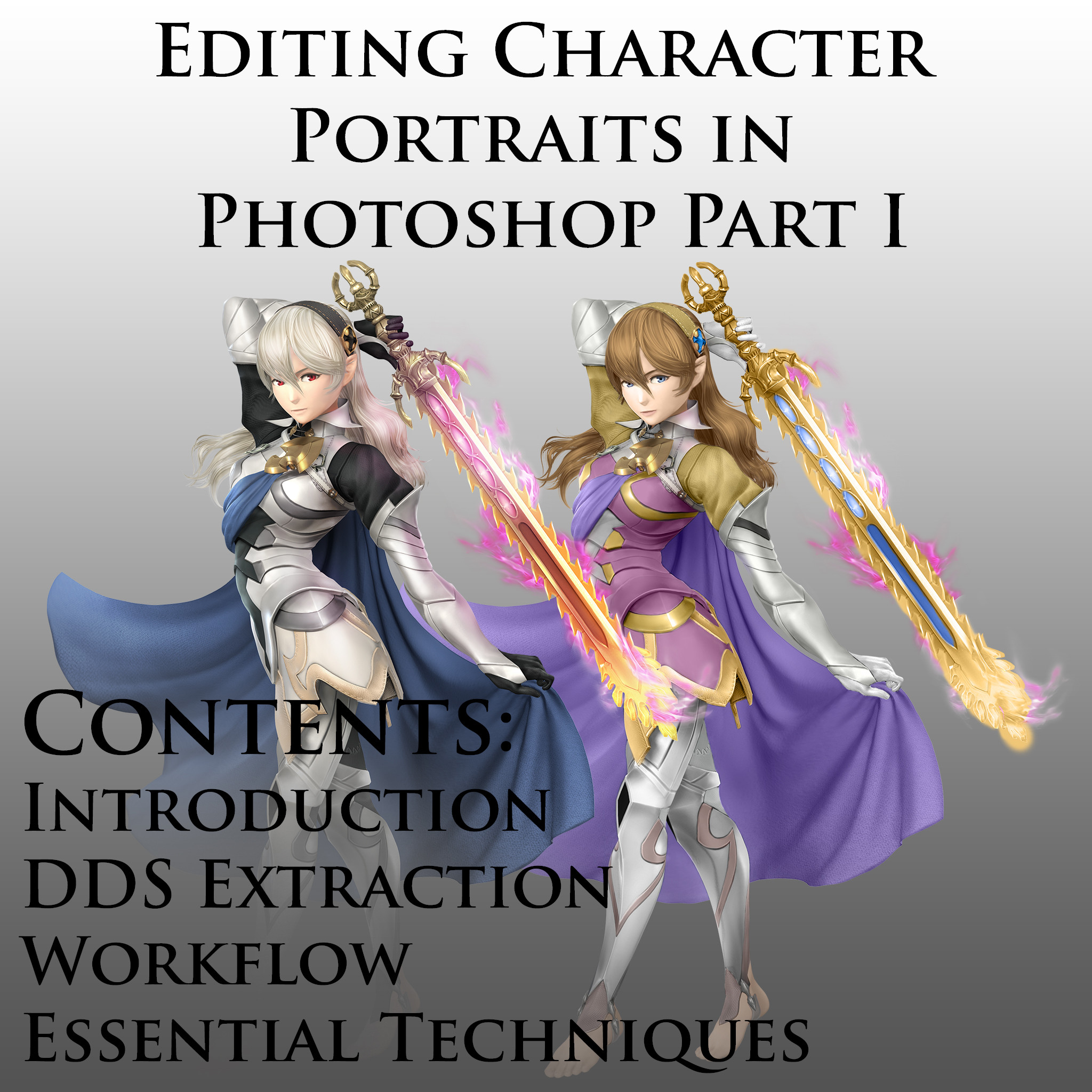 Editing Character Portraits In Photoshop Part I Super Smash Bros - a tutorial for super smash bros wii u