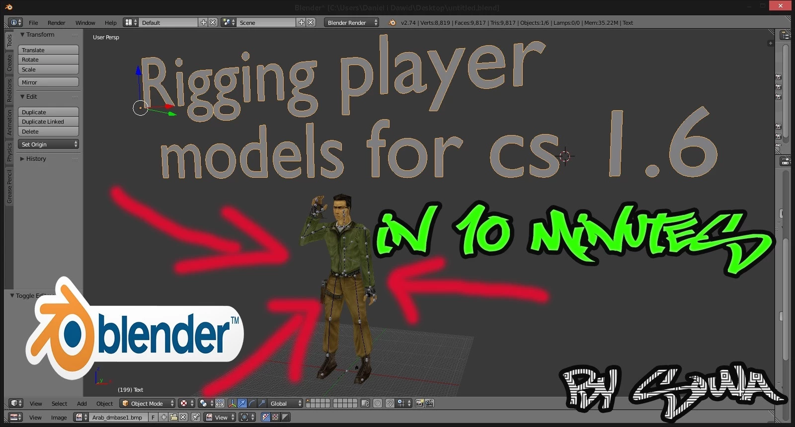 Rigging Player Models For Cs 16 In Blender Counter Strike - 