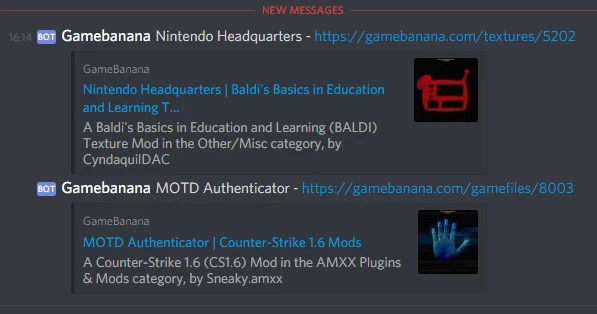 Posting New Submissions To A Discord Channel Gamebanana