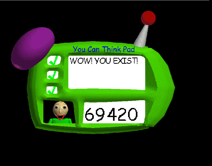 Baldi's Basics but letters and numbers don't exist (Baldi's Basics