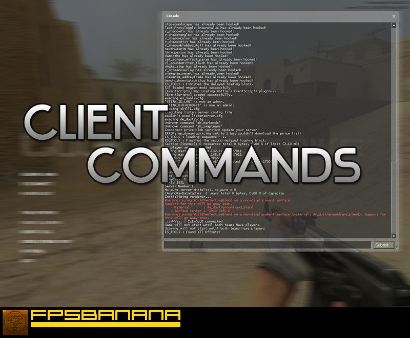 Client Commands Counter Strike Source Tutorials