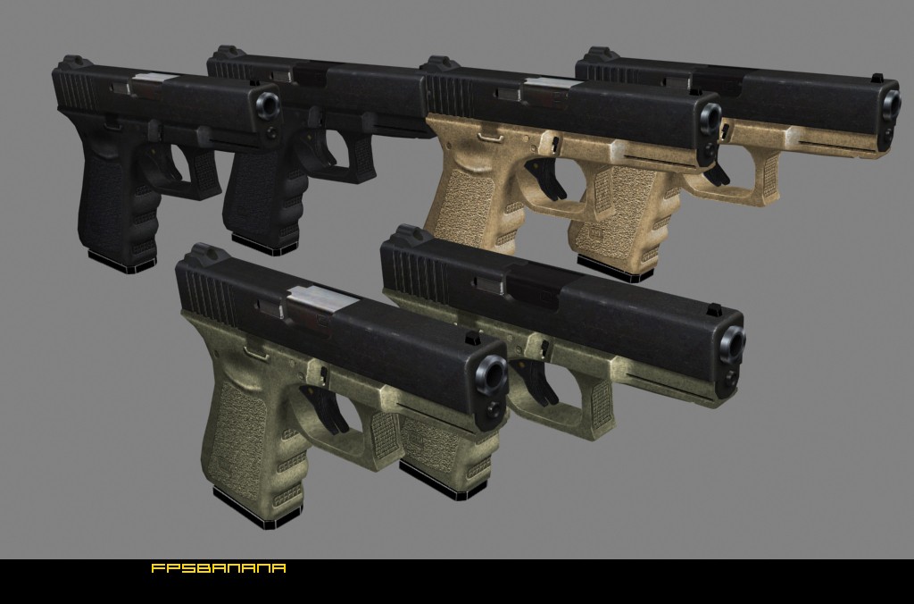 Glock 19 Update 3 - Colors [GameBanana] [Works In Progress]